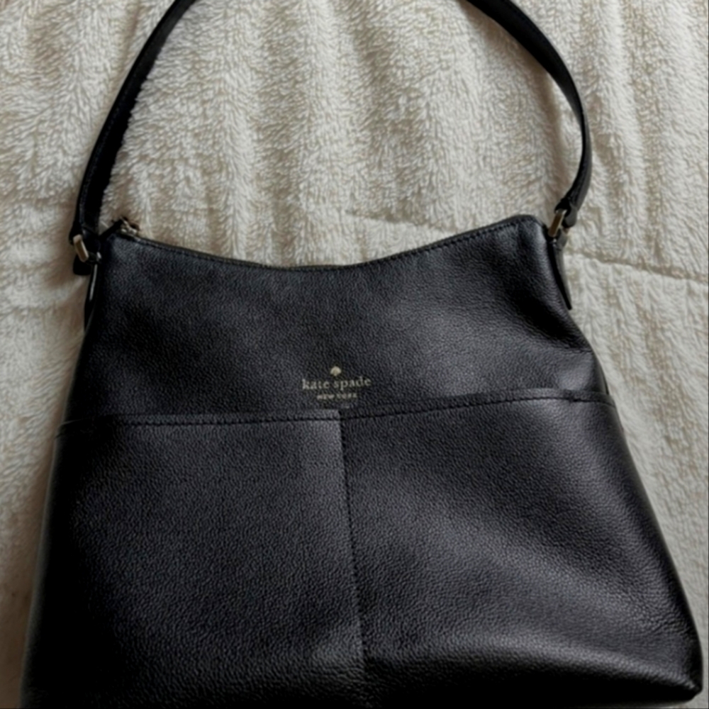 Kate Spade Black Shoulder Bag with Pockets